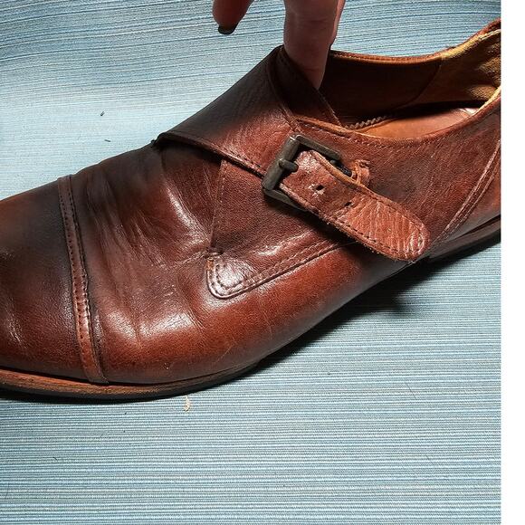 Timberland Boot Company Men's Size 11 Loafer Wodehouse Monk Strap Brown Leather - Picture 3 of 6